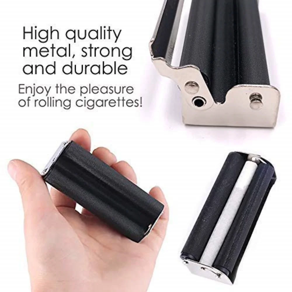 JUSES\' S Portable Tobacco Hand Roller Cigarette Maker 70/78/110 MM Paper Metal Rolling Machine Smoking Accessories for Gift