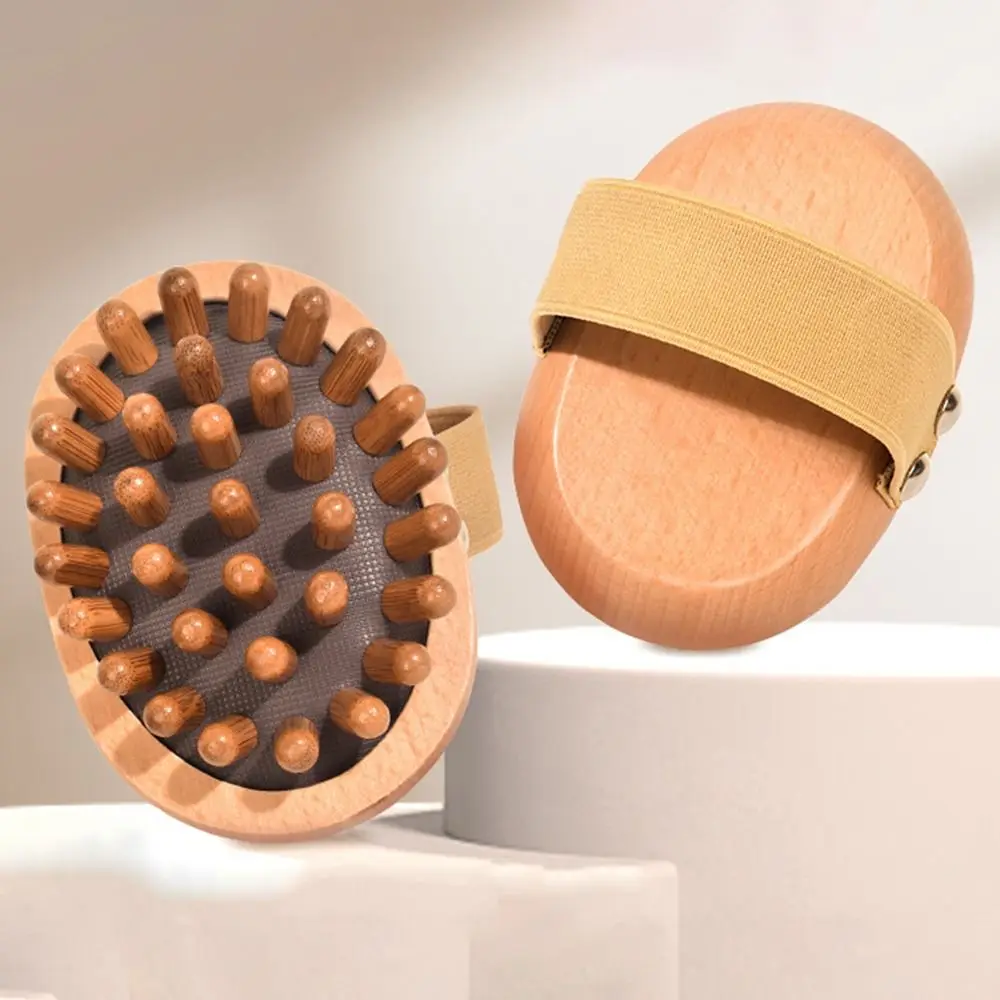 

Elastic Airbag Scalp Massage Brush Eliminate Local Fat Anti-static Acupoint Meridian Brush Wood Slim Down Gua Sha Brush Waist