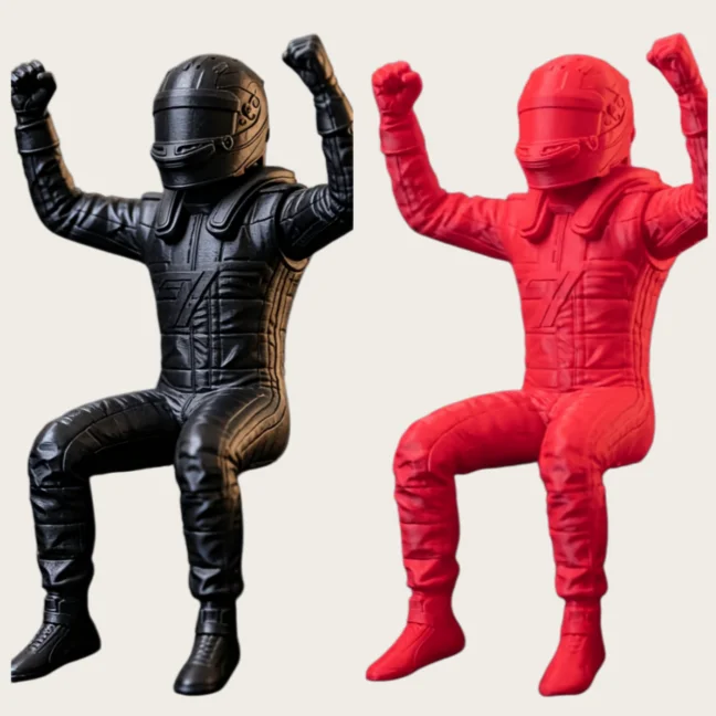 1/3 Piece Random Color Victory Pose Racer Statue Ornament, Home Office Desk Atmosphere Decoration, Suitable for Desktop Edges, Shelves, Bookshelves, Computer Monitor Edges, Perfect Gift for Christmas and Halloween