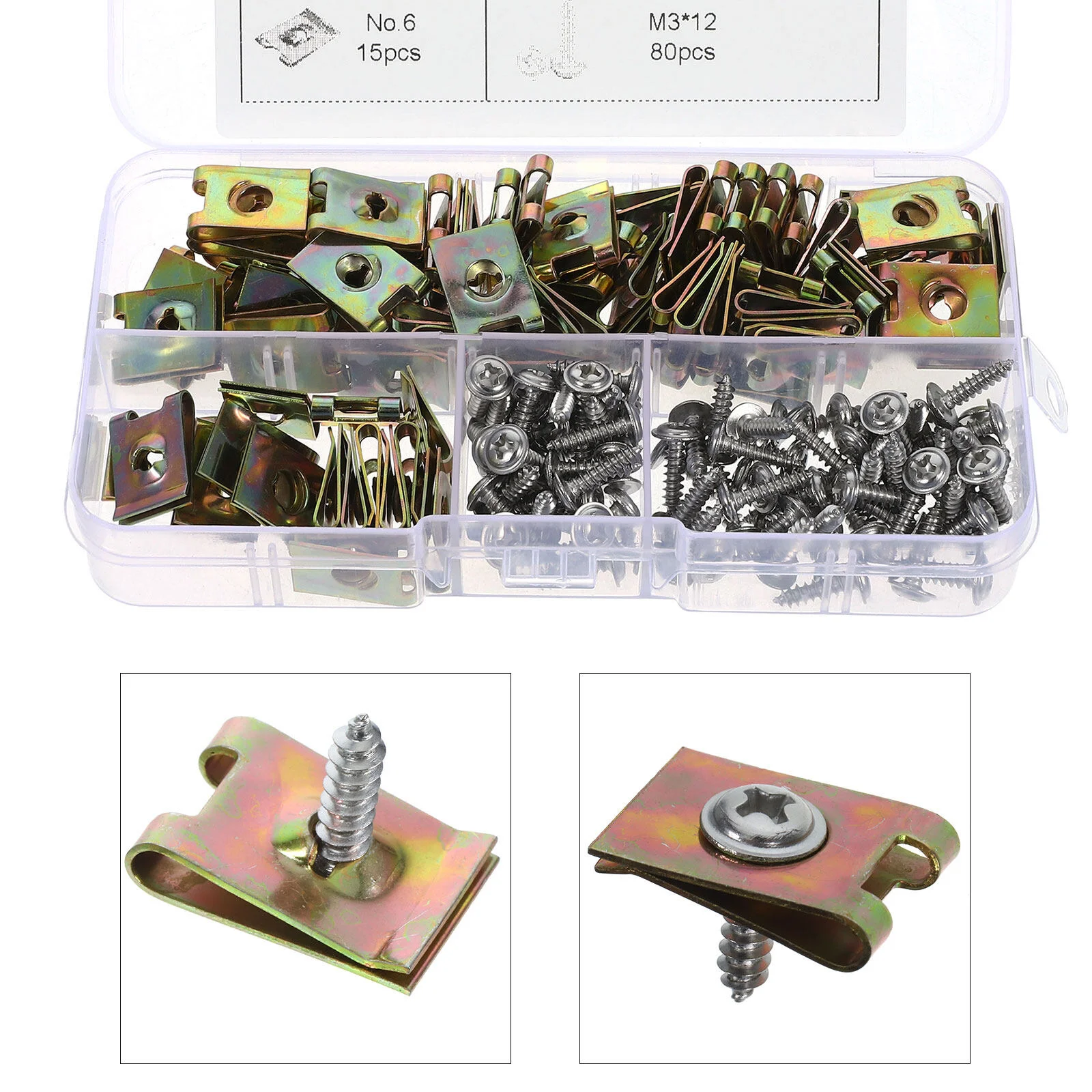 

Card Nut Trim Clips Door Panel Bumper Electric Aluminum Alloy Retainer Fastener