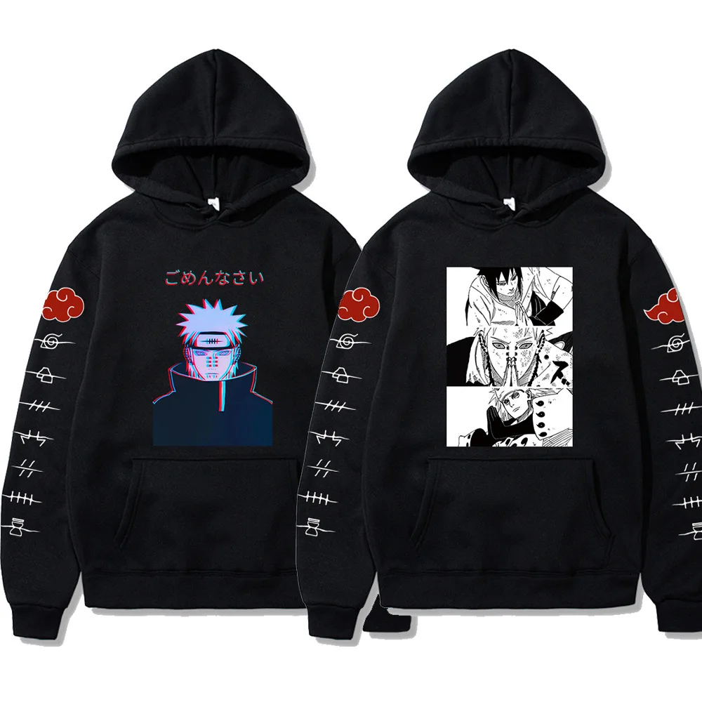 Naruto Anime Hoodie  Sweatshirt Loose Casual Hooded Harajuku Style Jacket Unisex Fashion Y2k Clothes Birthday