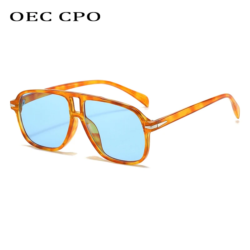 

Vintage Men Oversized Frame Square Sunglasses Woman Classic Big Frames Sport Eyewear Fashion Candy Colors Shades UV400 Eyeglass