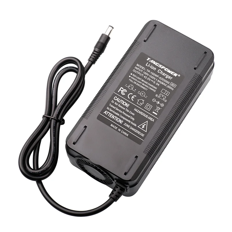 42V 3A Smart Fast Charging Battery Charger For 10Series 36V Li-ion Battery Charger With DC 5.5mm*2.1mm Connector Rapid Charging