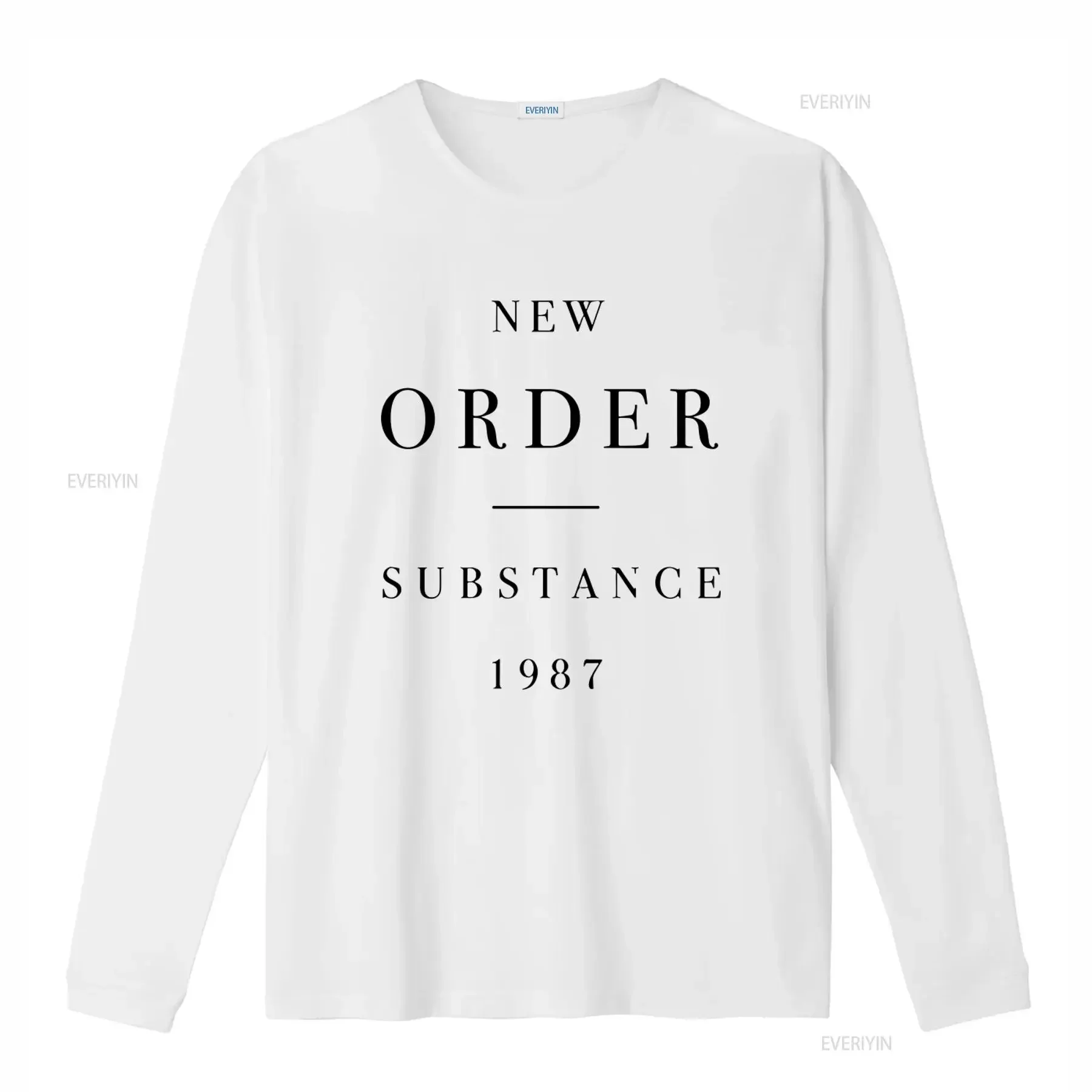 NEW ORDER SUBSTANCE 1987 Print T Shirt X Large Vintage Style for Men vintage Washed Breathable fashion Comfortable