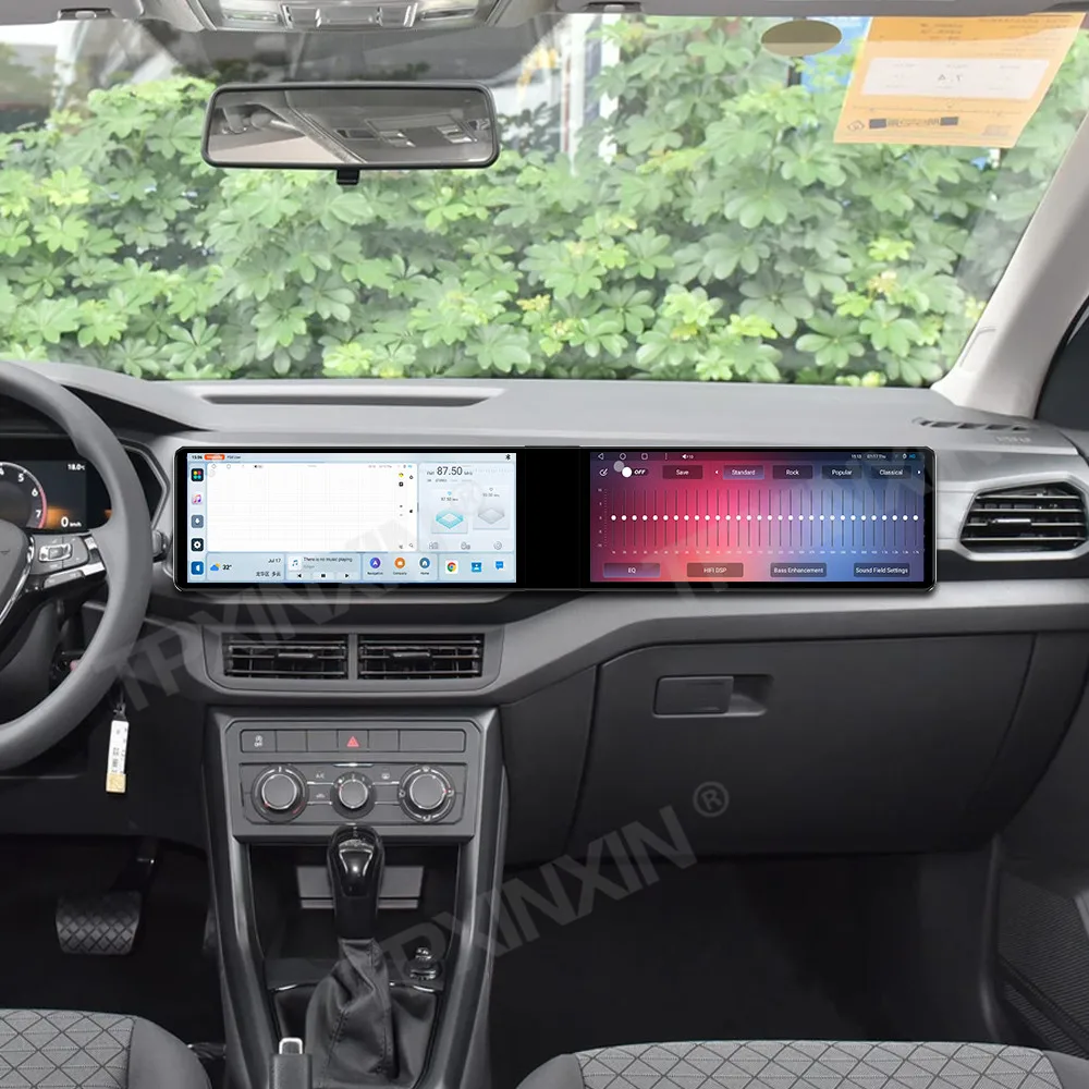 Dual Screen Interaction Android For Volkswagen T-Cross 2019~2023 Multimedia GPS Navigation Car Radio Stereo Receiver Head Unit