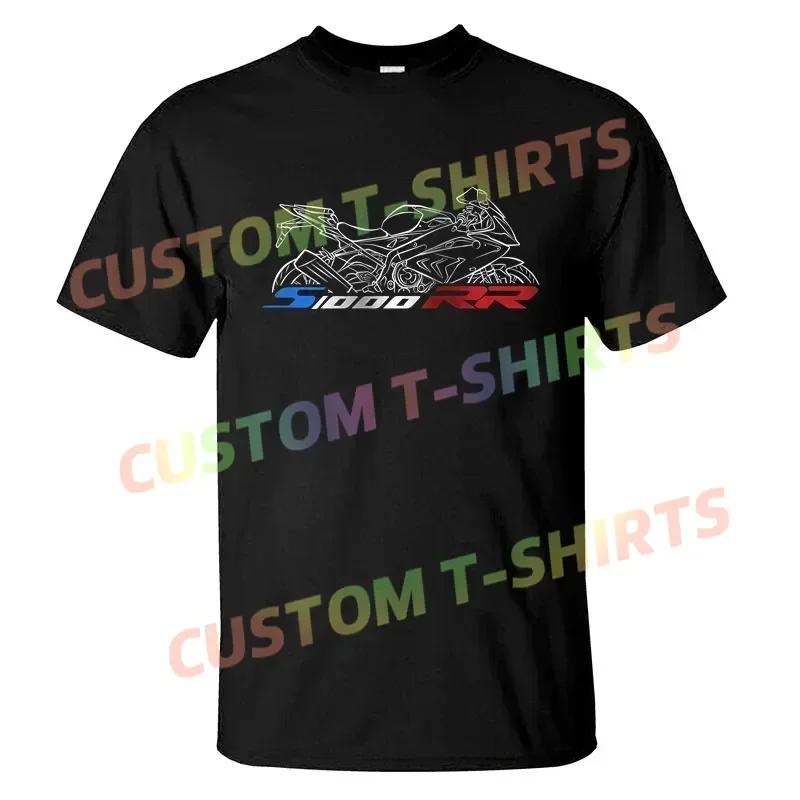 

2025 Men T Shirt Casual Motorcycle Enthusiast Motorrad T-shirt S1000RR 2015-2018 Graphic Summer Short Sleeves 100% Cotton S-3XL