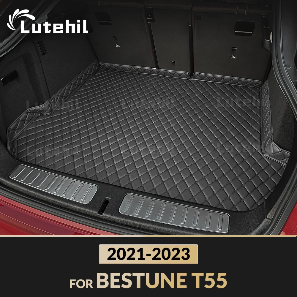 Car Trunk Mat For BESTUNE T55 2021 2022 2023 Cargo Liner Carpet Interior Accessories Cover