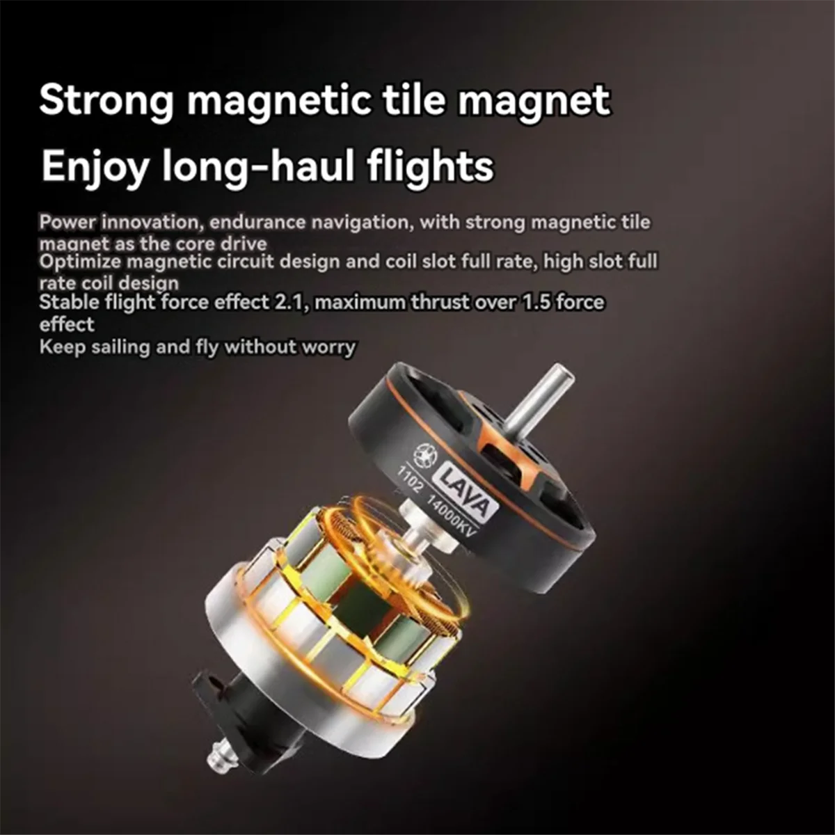 Retail! For LAVA 1102 14000KV Brushless Motor 44MM Cable High Thrust Motor for Pavo Femto BWhoop Quadcopter RC FPV Drone
