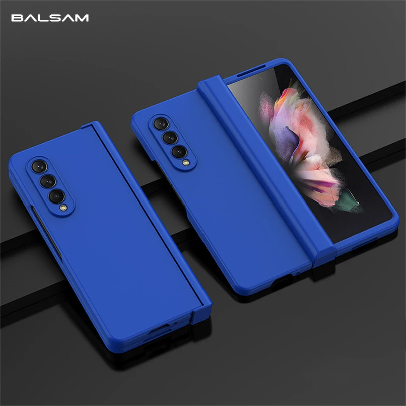 Ultra Thin Folding Shockproof Case For Samsung Galaxy Z Fold 4 5 3 Fold4 Fold3 Fold 6 360 Full Protection Candy Color Hard Cover