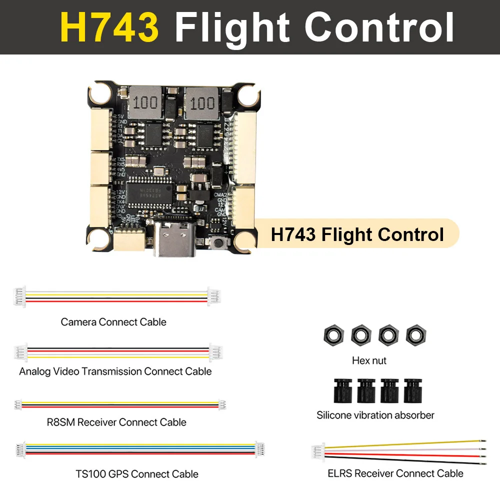 9IMOD H743 crossing machine flying tower, flight control 70A/80A 4-in-1 ESC