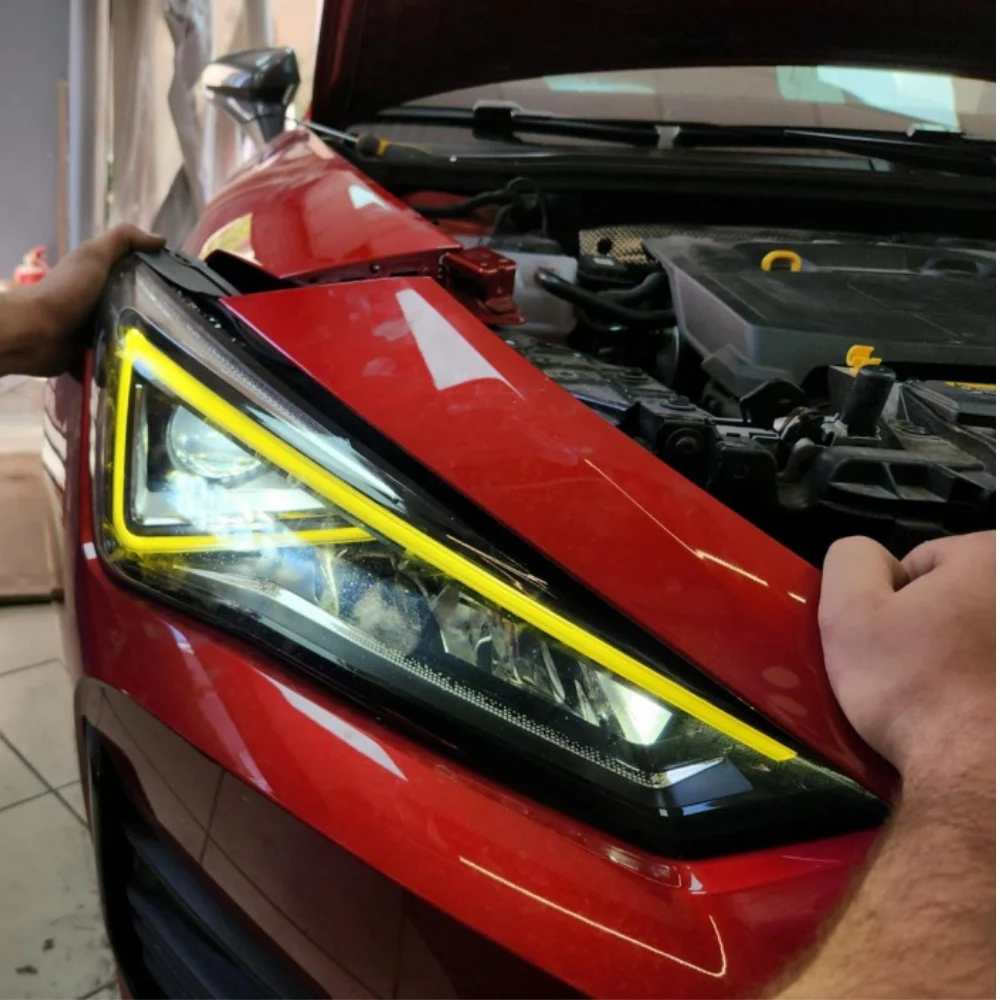 Yellow Daytime Running Light DRL Boards B134498-A For SEAT Leon Formentor Cupra LED Headlight 5FJ941475 5FJ941476