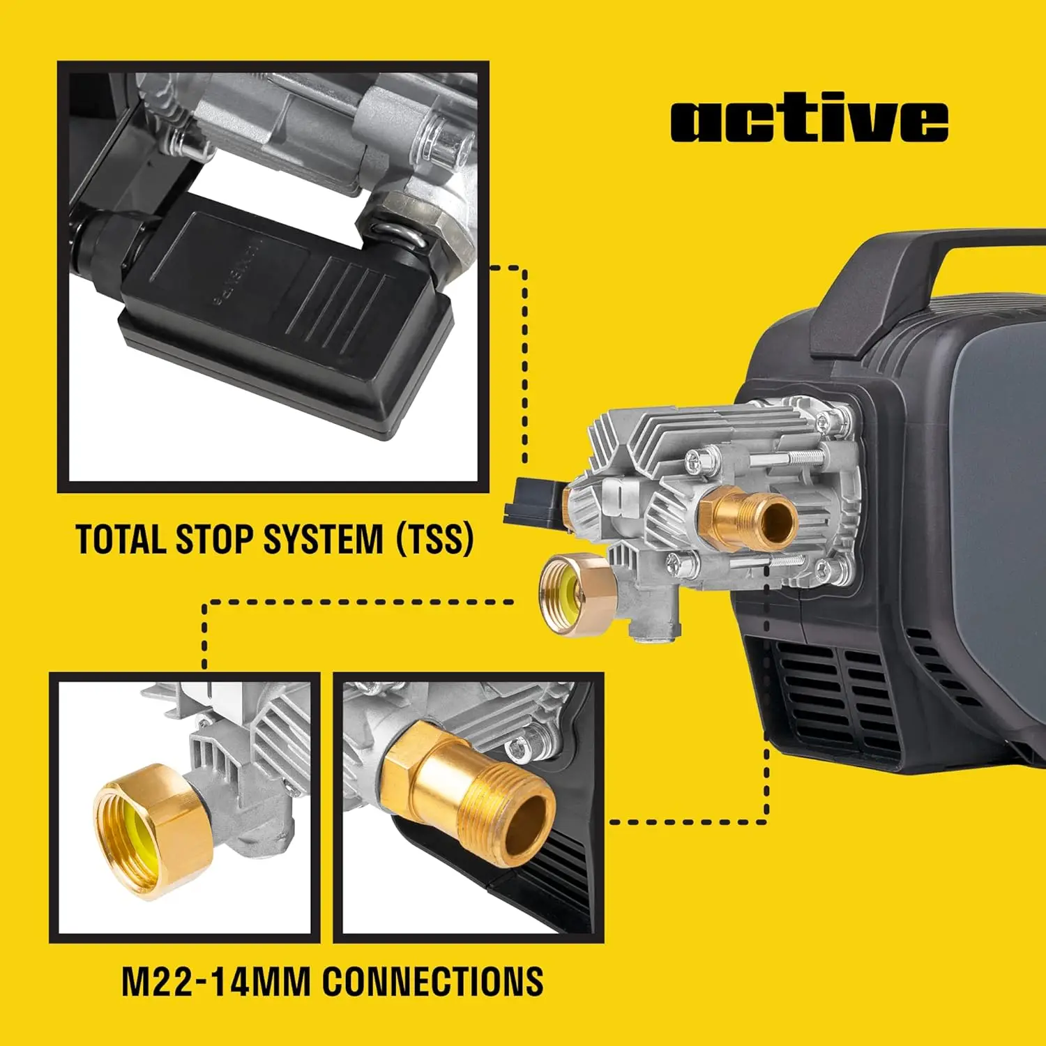 2.0 เครื่องฉีดน้ําแรงดันสูงไฟฟ้า 2.0GPM Flow และ 1800PSI ความดันสูงสุดเครื่องซักผ้าความดันสําหรับ Power Wash Power เครื่องซักผ้าไฟฟ้าขับเคลื่อน