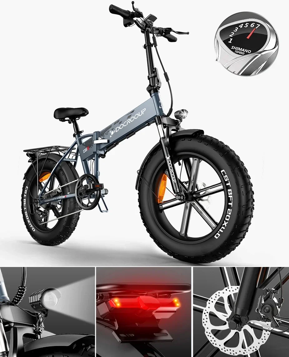 Yunyi Europe warehouse electric bike  4.0 fat tire powerful 750w electric bicycle  folding adult  electric mountain bike