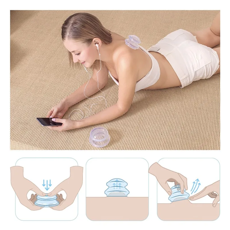Silica gel vacuum cupping without fire clearing damp to relieve fatigue of home vacuum cupping