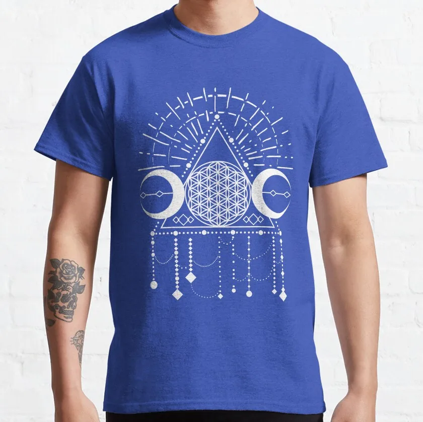 Shaman holy geometry yoga symbol flower of life  Classic T-Shirt