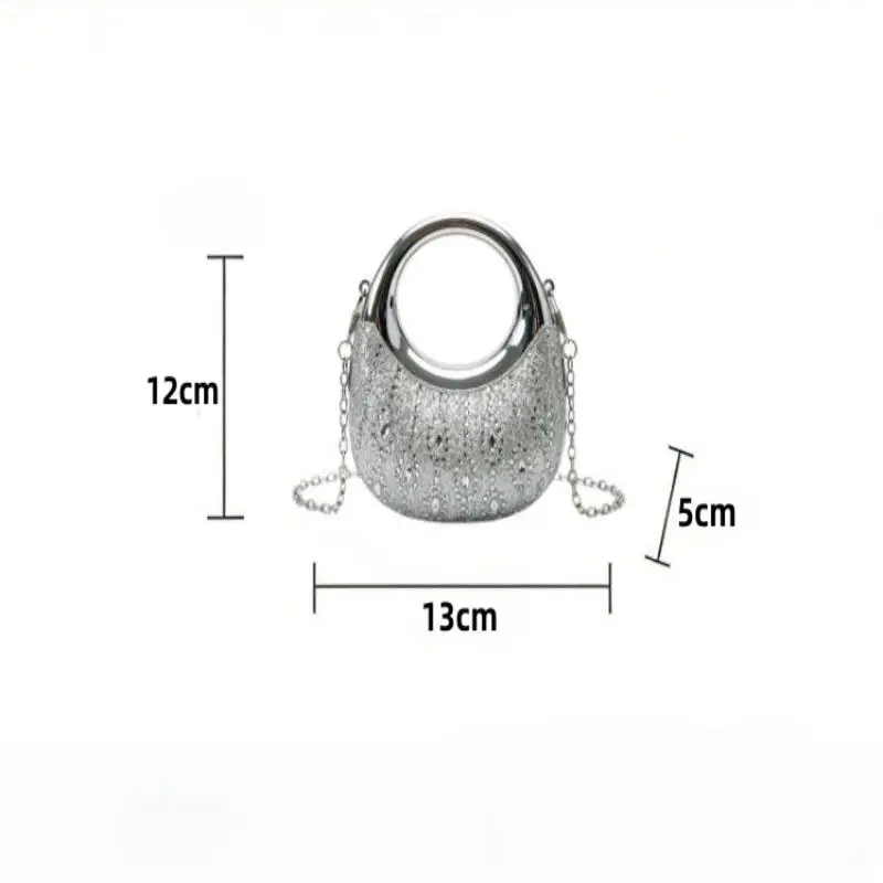 Elegante Mini-Clutch aus Acryl mit Strasssteinen für Festliche Anlässe – Detail 1