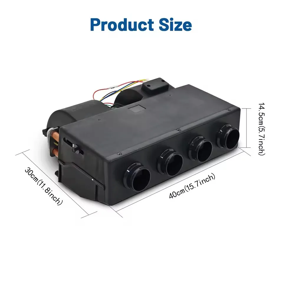 404 4 furos universal automotivo ar condicionado com controle remoto compressor elétrico 12v/24v ar condicionado e sistema de aquecimento