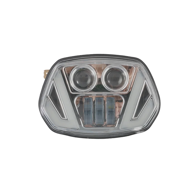 Chrome LED Headlight headlamp with drl For Vespa Sprint 150