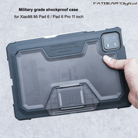 FATBEAR Tactical Military Grade Rugged Shockproof Armor Protective Shell Skin Case Cover for XiaoMi Mi Pad 6 Pro 11 Inch