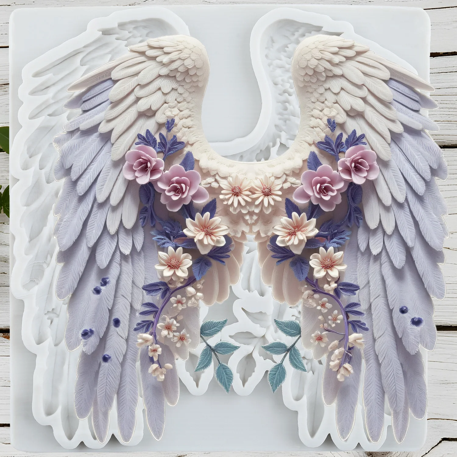 

Angel Wings Silicone Molds Fondant Cake Decorating Tools Cupcake Topper Chocolate Candy Sugar Craft Gum Paste Polymer Clay