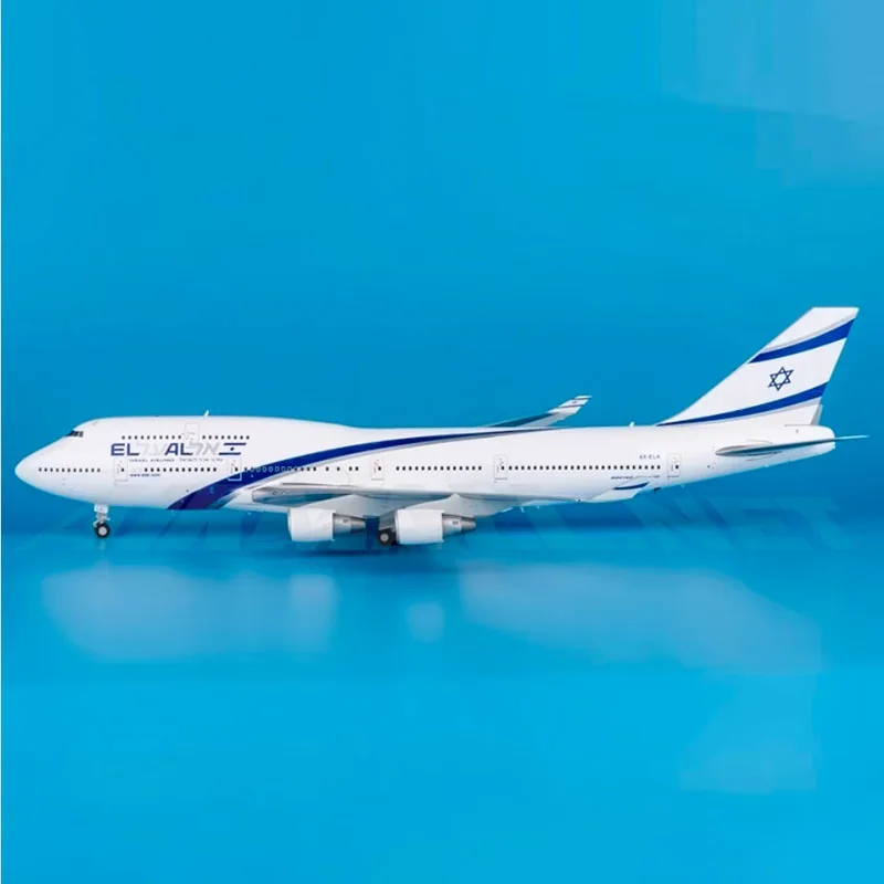 JC Wings Diecast 1:200 مقياس El Al Israel Airlines B747-400 4X-ELA الجلد المفاتيح الطائرات محاكاة سبيكة تذكارية جمع #1