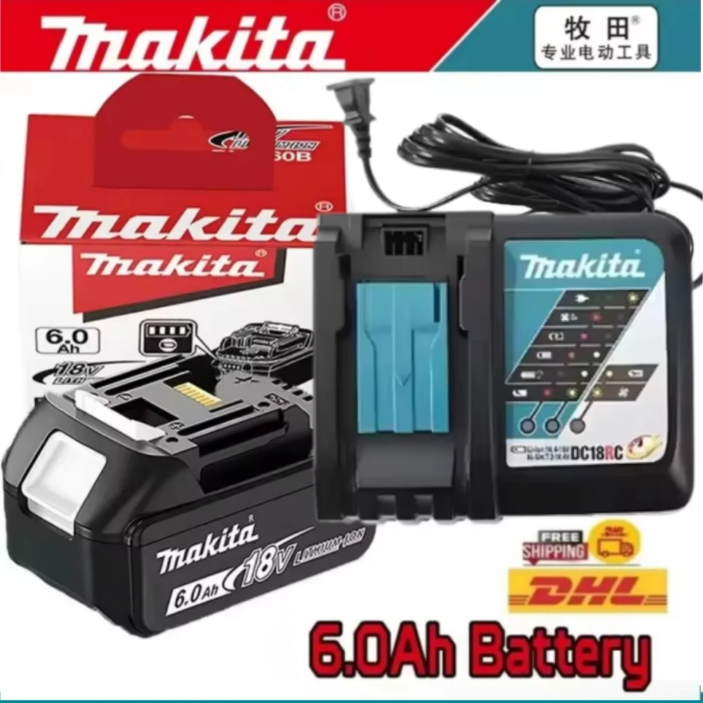 

Makita 18V 6.0Ah Battery Pack Makita BL1860 BL1850 BL1840 BL1830B, Lithium-ion Replacement for Makita 18V Power Tools