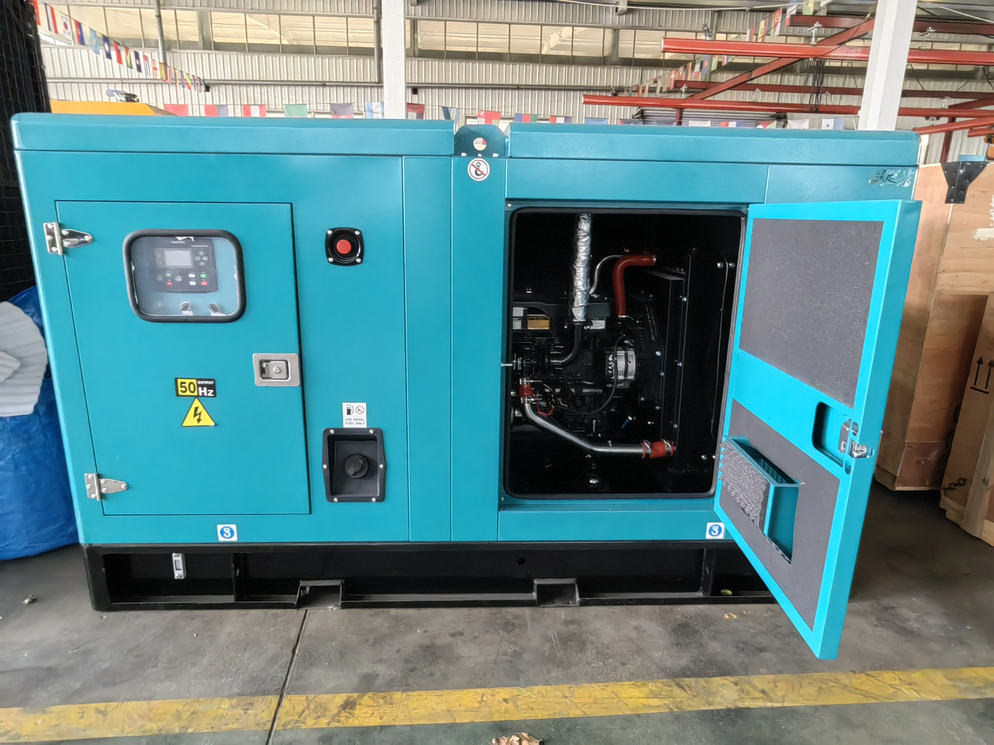 Weifang single three phase 24kw 30kva silent diesel generator with ATS and ZH4100D diesel engine and brushless alternator