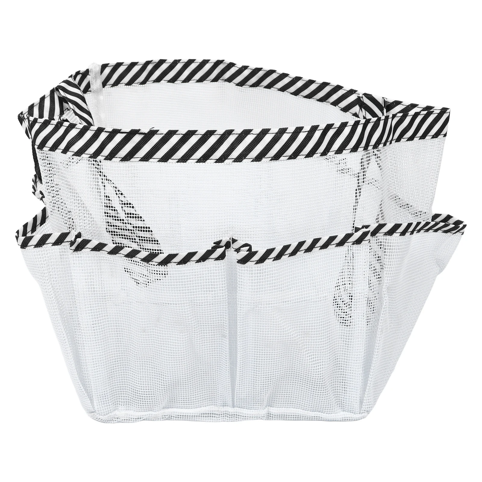 

Travel Toiletry Organizer Bag Foldable Mesh Design with Multiple Pockets Portable Hanging Bathroom Storage for Vacation Camping