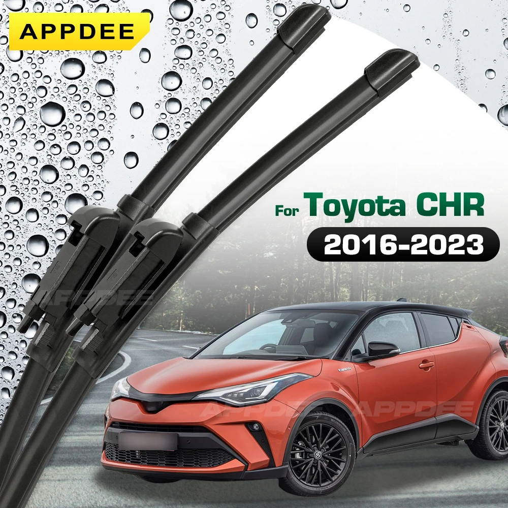 

Комплект щеток переднего стеклоочистителя из силикона и резины для Toyota C-HR/CHR 2016-2023 Щетка для лобового стекла 26 "+ 16"