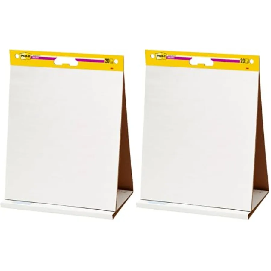 

Super Sticky Tabletop Easel Pad Great for Virtual Teachers and Students 20 x 23 Inches 20 Sheets/Pad 1 Pad 563R Portable White