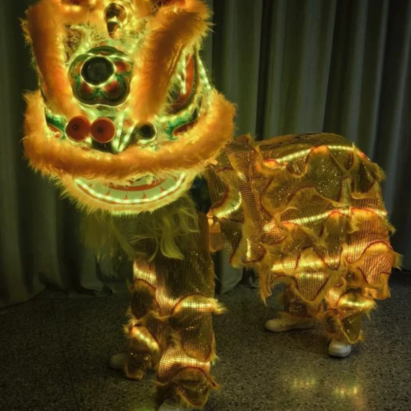 

Lion dance bar KTV props Symphony light wool lion festival opening celebration wine dragon