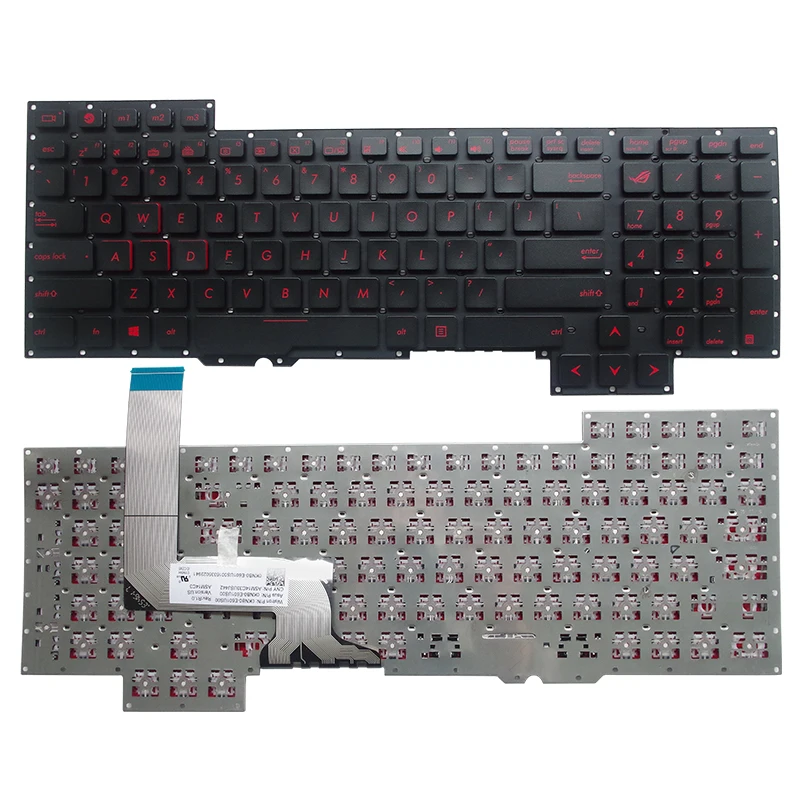 New Laptop English Layout Keyboard For Asus G751J G751 G751JY G751JT G751JM ROG