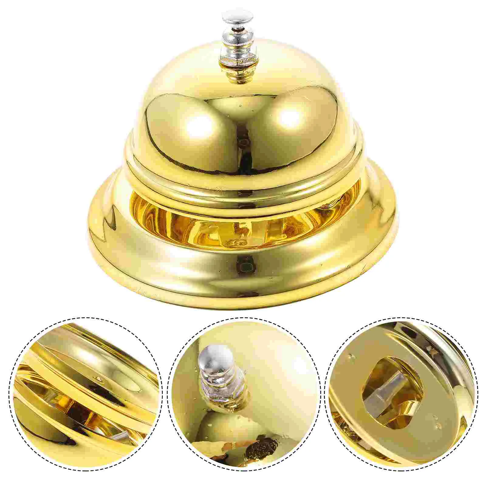 

Ring Chime Fashion Call Bell Classic Service Customer Hand Golden Reception Elderly