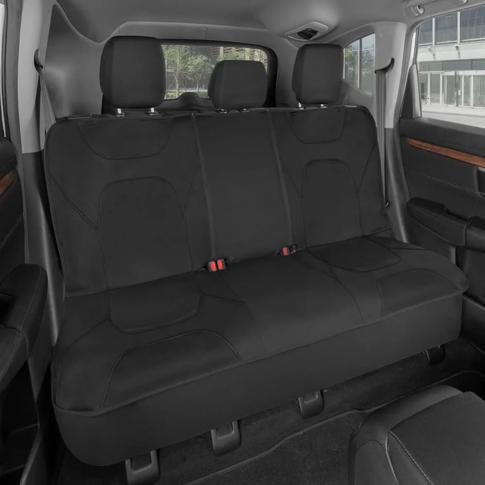 

Black Waterproof Rear Split Bench Seat Cover for Trucks - Waterproof Truck Rear Seat Cover