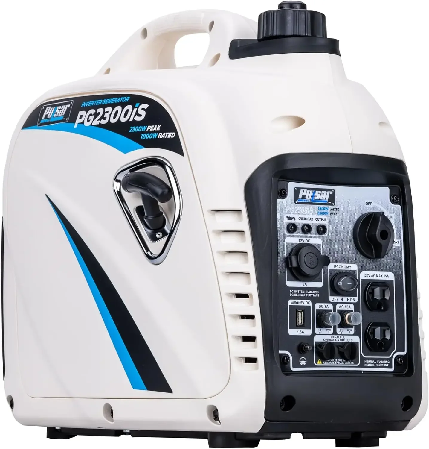 

[XMSJ-Limited Stock, Buy Now!]PG2300iS 2,300W Portable Super Quiet Gas-Powered Inverter Generator with USB Outlet & Parallel Cap