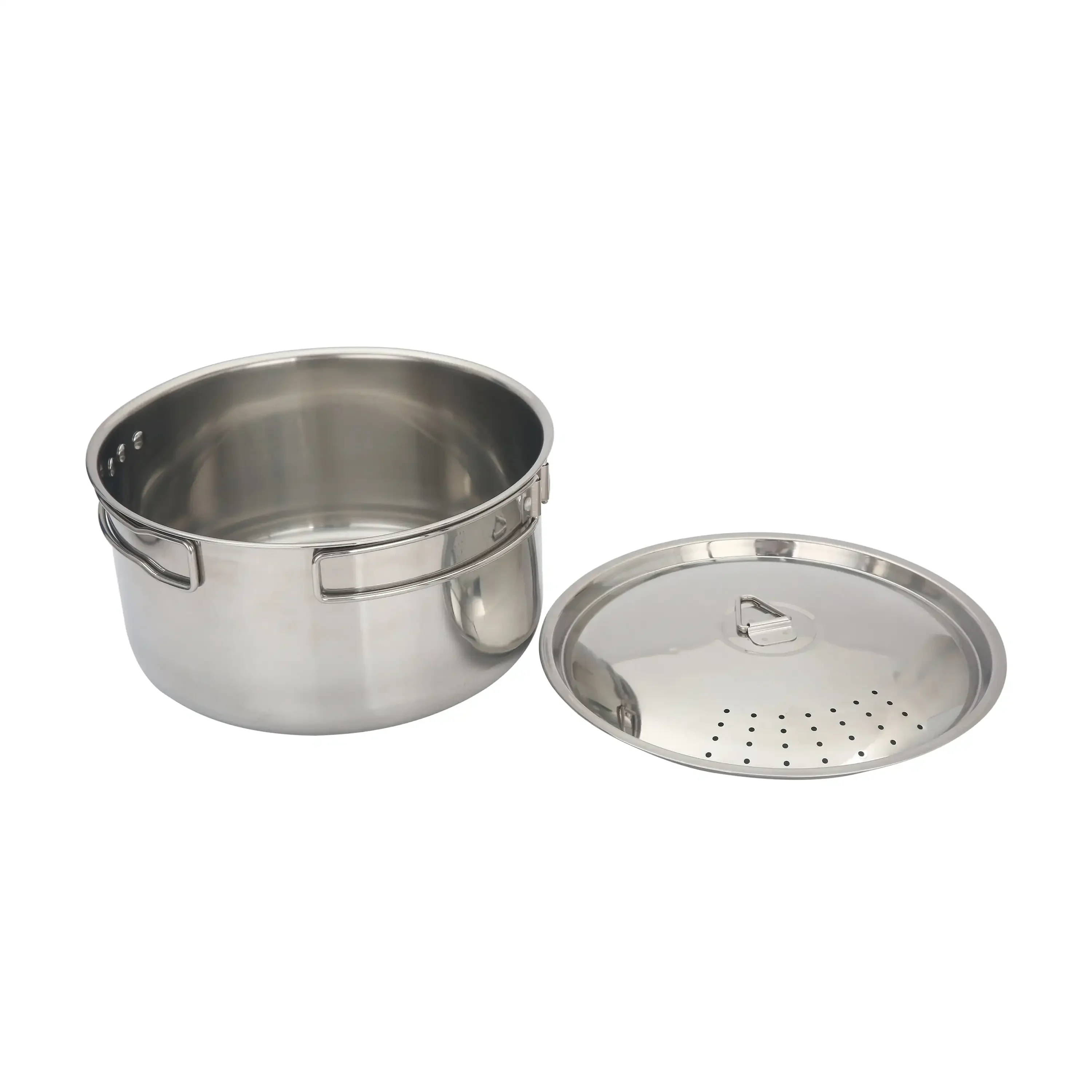 Juego de 22 piezas de vajilla y sartenes con bolsa de transporte de malla