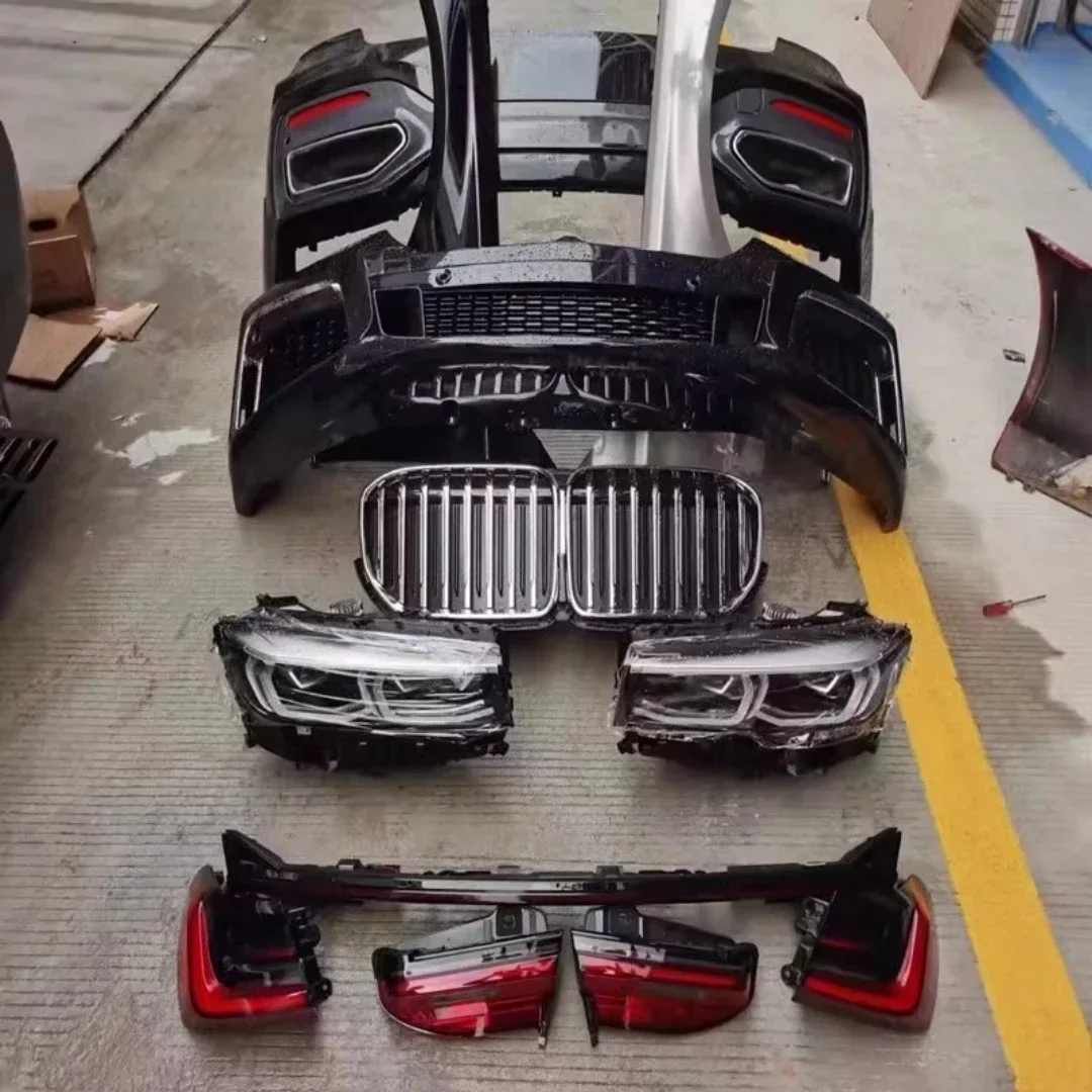 Front Rear Bumper grill mask grille for BMW 7 series modified headlifht taillight Through lamp Fender Auto Accessories
