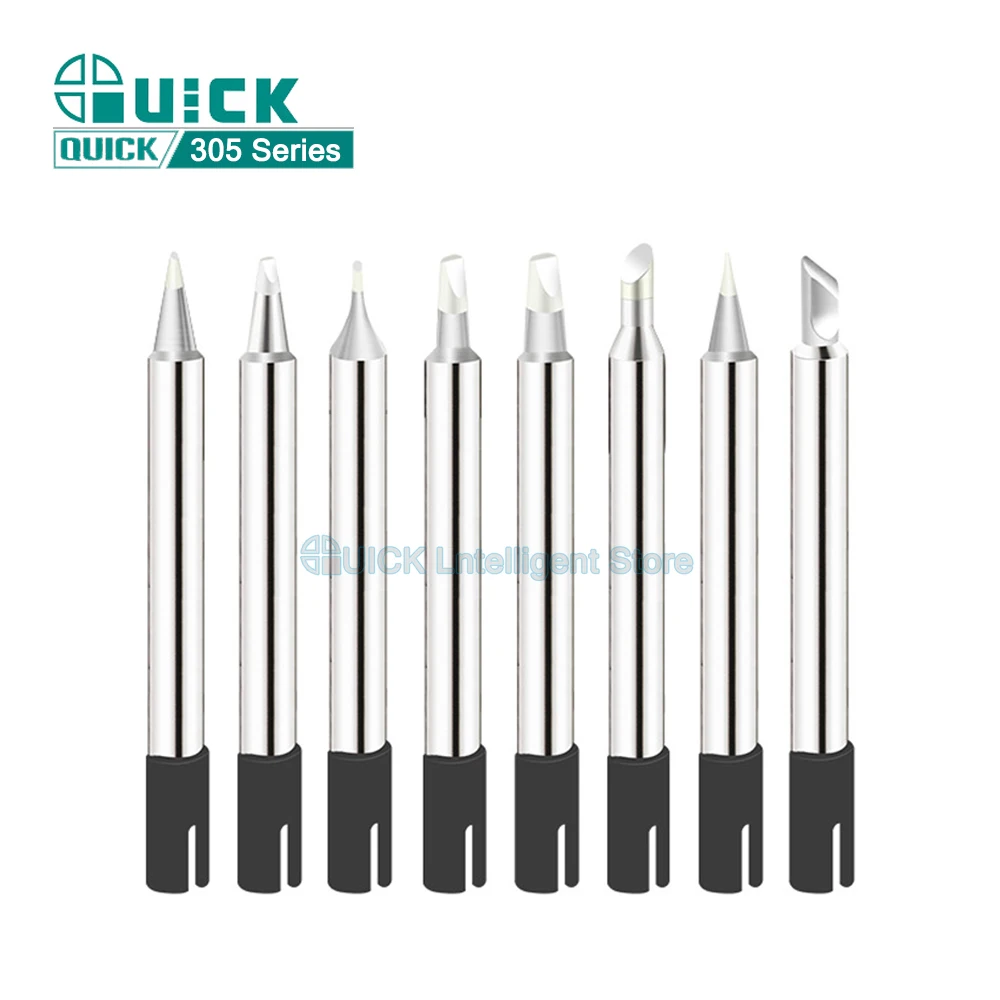 

305 Lead Free Soldering Tip for QUICK 303D Welding Station Original Soldering Iron Head I/B/horseshoe/D/knife/SK Weld Head Tip