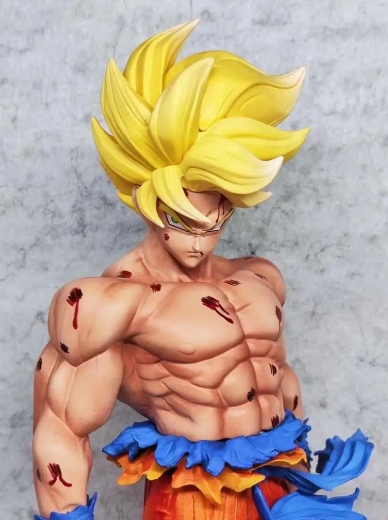 جديد لعبة دراغون بول أنيمي شخصية سوبر سايان جوكو Jmy نسخة بولي كلوريد الفينيل عمل نموذج لجسم تمثال الديكور الحلي لعبة