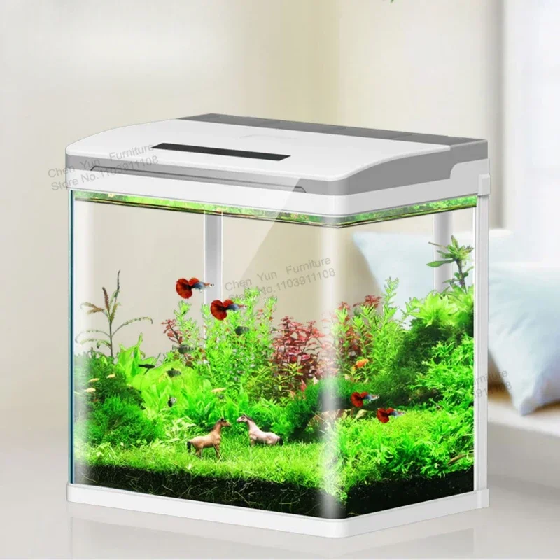 Light Loop Fish Tank Decoration Cobble Aquatic Pet Supplies Filtration Landscaping Fish Tank Glass Nordic Aquarium Pour Aquarium