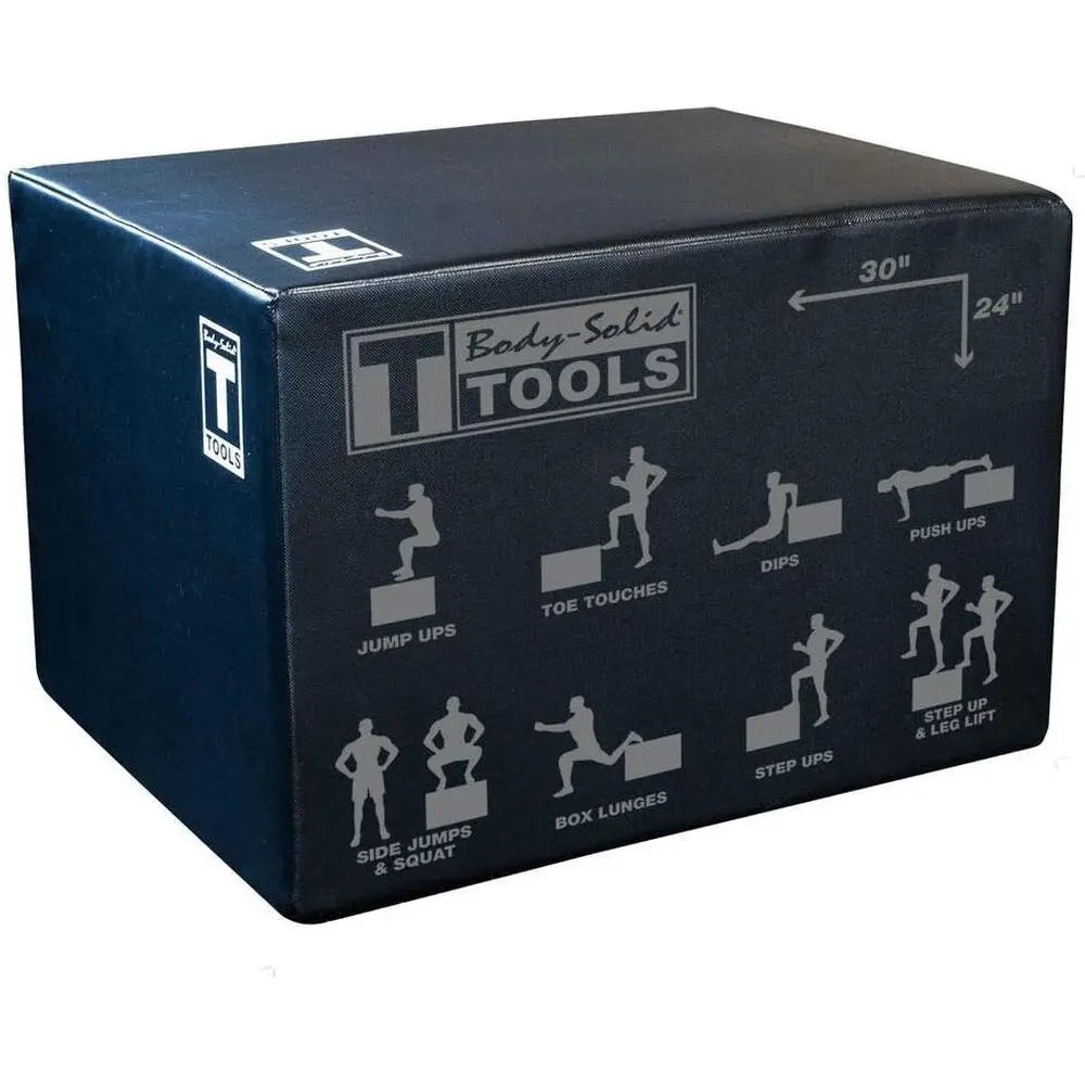 

Adjustable Plyometric Box Set for Exercise, Jump, and Step-Up Training - Ideal for Gym and Home Workouts (20, 24, 30 Inch)