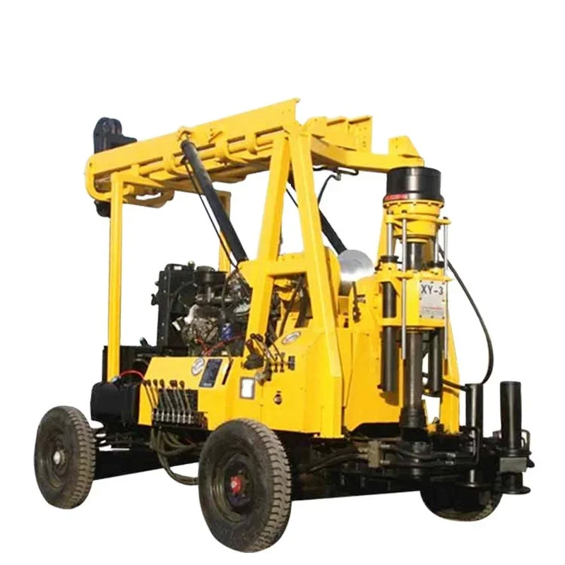Movable Mining Rock Drill Rigs Diesel Engine Driven Borehole Pneumatic Water Drilling Rig Rotary Blasting Drilling Rig
