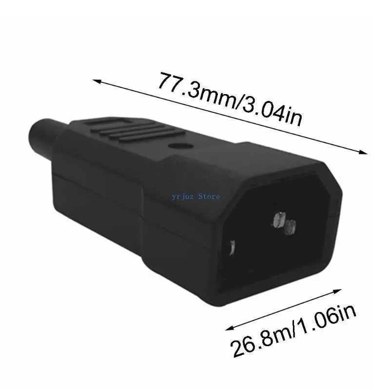 583D محول الطاقة العالمي IEC C14 محول محول كابل الطاقة 3 دبوس