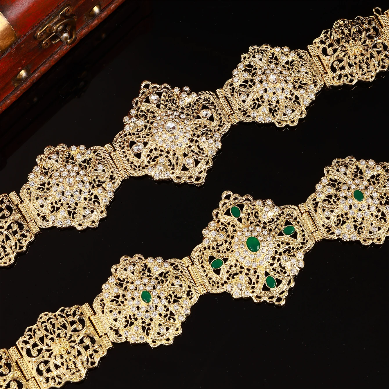 

Free shipping French retro women's jewelry belt, bride's wedding banquet waist chain, French popular fashion belt