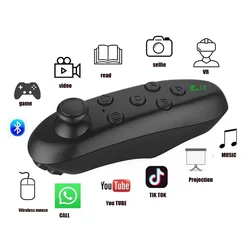 Wireless Bluetooth-compatible Gamepad Update VR Remote Controller For Ios Android VR Mobile Games Pad Control For 3D Glasses vr