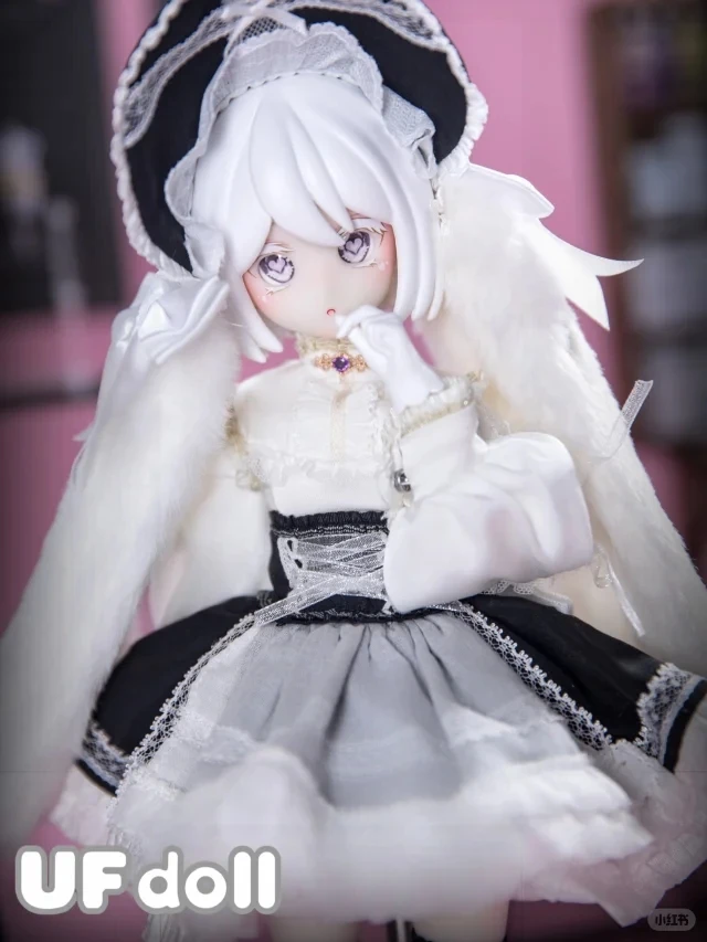 Ufdoll-caja ciega Plus para niños, figura periférica de animé móvil, muñeca de vestir coleccionable, regalos Bjd, 1/5