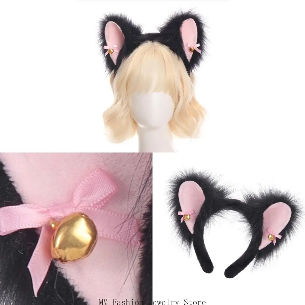

Kitten Ears Furry Headbands For Immersive Role Playing Experiences Headwear D0UB