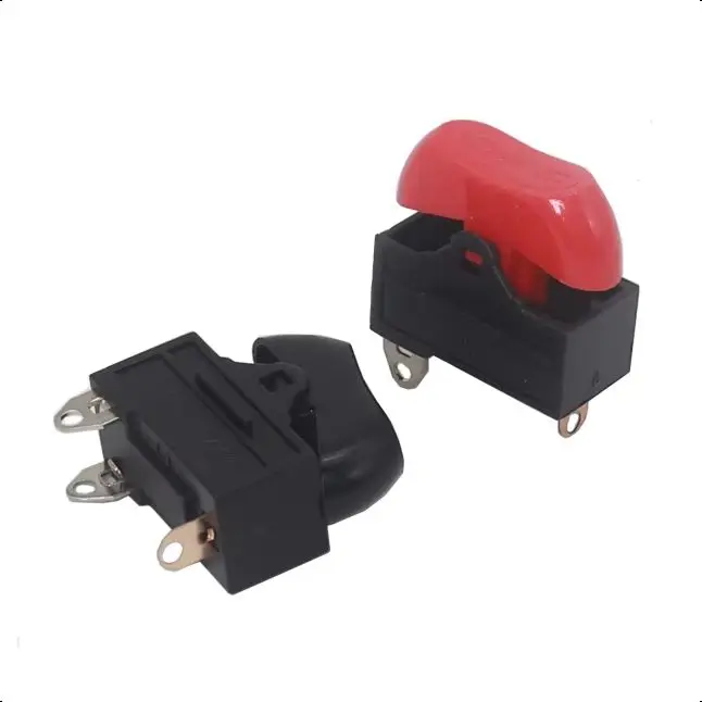 

【10-1PCS】KCD15-103/T Hair Dryer Switch 3 Pins Rocker Switch 3 Position ON-OFF-ON boat shaped switch