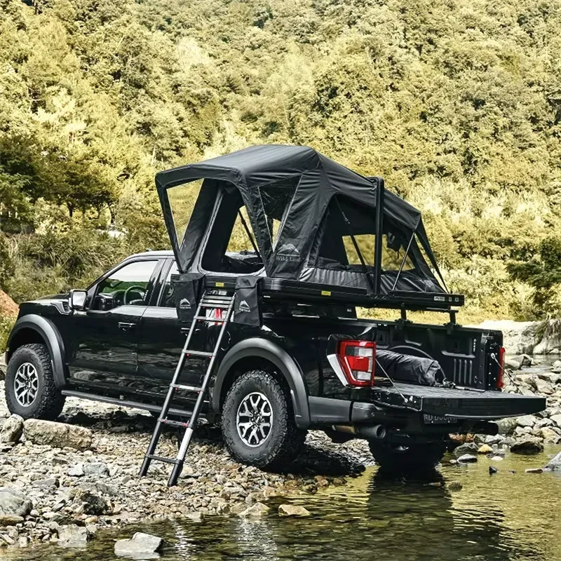 4x4 Hard Shell Roof Top Tent 10cm Thick Air Mattress Lightweight Offroad Overland Camping Car Tent for SUV 4WD Vehicles