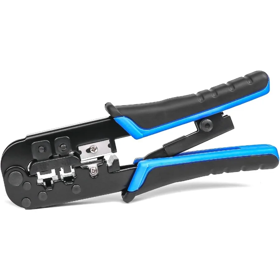 Cortador pelador de cables de red RJ11 RJ12 RJ45 6P6C 4C 8P8C alicates de prensado de conectores para Cables de red y teléfono Ethe